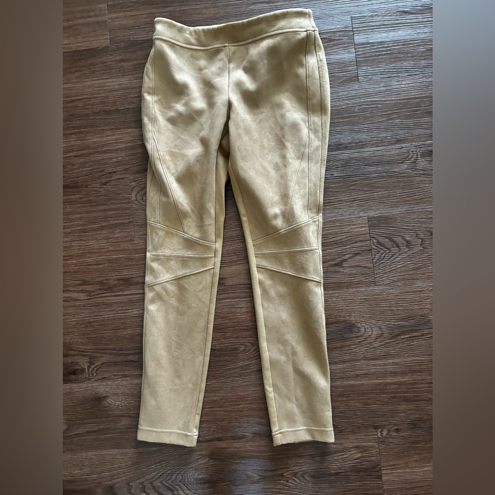 White House Black Market suede leggings